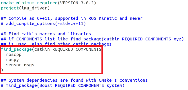 CMakeLists find_package