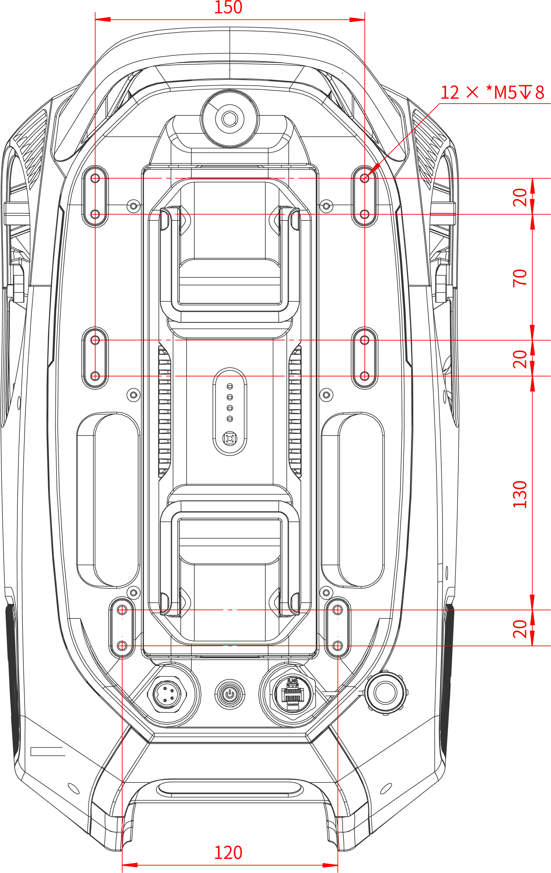DR02背部接口图