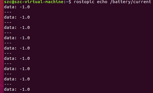 rostopic echo test