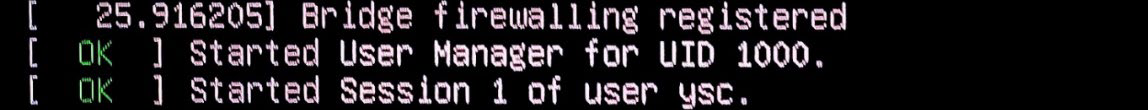Boot Success Screen