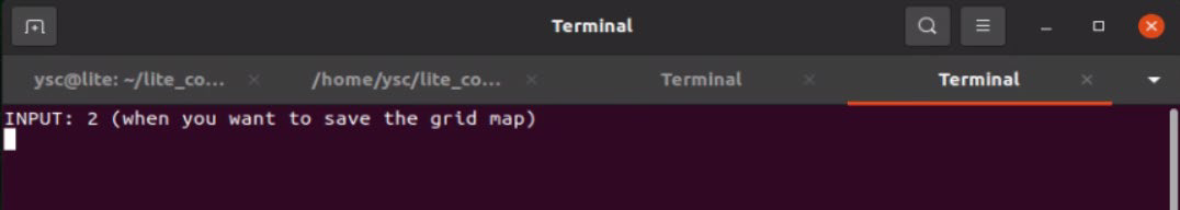 Input 2 to Save Grid Map (ROS1 faster-lio)
