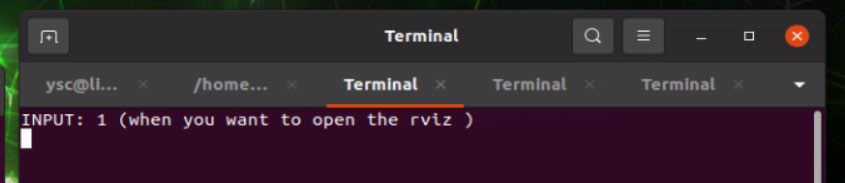 Open RViz Terminal Prompt
