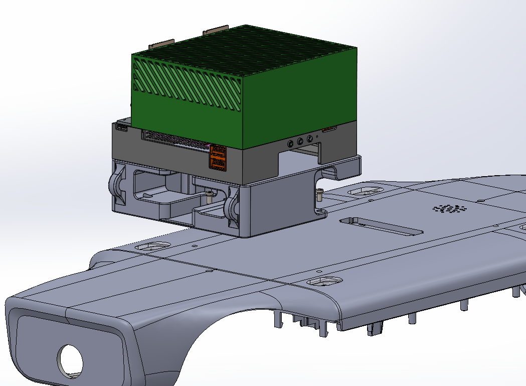 AGX Mounted on Lite3 Top Cover