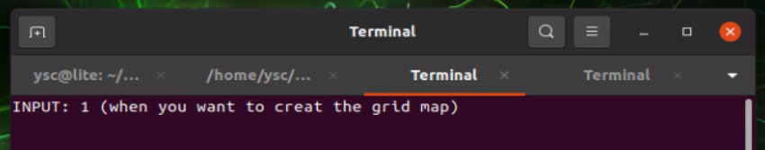 Input 1 to Generate Grid Map (ROS2)