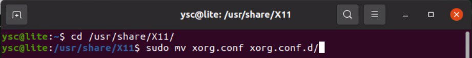 Enter Restore Command